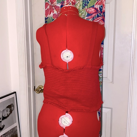 Forever 21+ Smocked Sweetheart Crop Top - Picture 4 of 6